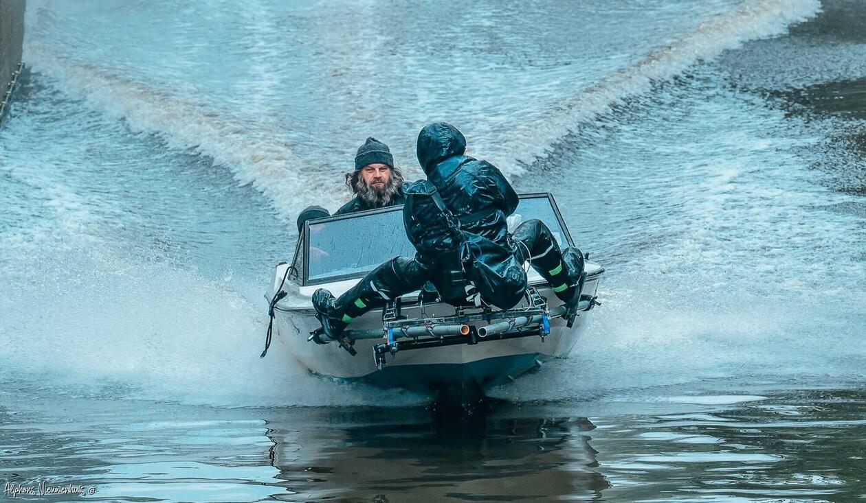 Amsterdamned II picture boat with DOP